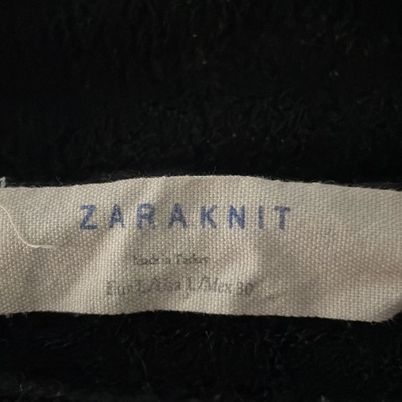 ZARAKNIT Large black and cream sheer Ladies long sleeve shirt. Sheer like - Picture 3 of 6